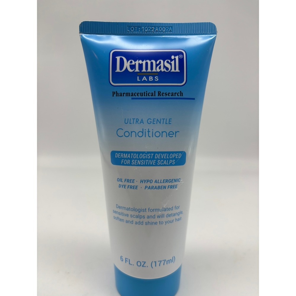 Dermasil Labs Ultra Gentle Conditioner 6oz Blue Sensitive Scalp Oil-Free
